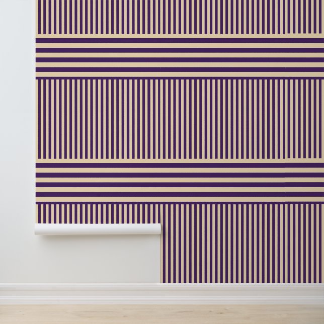 Papier Peint Mélange de bande violet (Application)