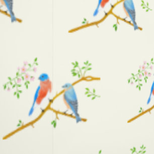 Papier Peint Merlesbleus Jaune Pâle