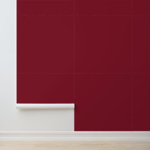 Papier Peint Merlot minimaliste rouge uni classique élégant