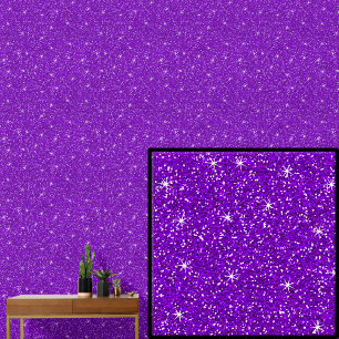 Papier Peint Mid violet avec étoiles étincelantes