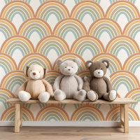 Mignon motif de coquille Saint-Jacques arc-en-ciel
