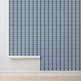 Papier Peint Mini Plaid Tartan Soleil d'Hiver
