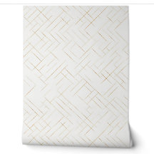 Minimalist Gold Geometric Line Wallpaper