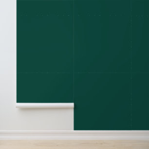 Papier Peint Minimaliste vert émeraude solide uni élégant chic