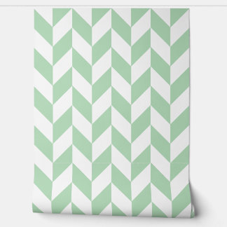 Papier Peint Mint Green Herringbone