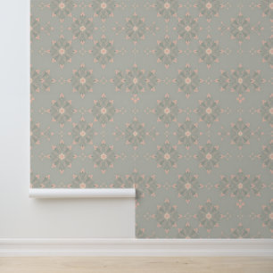 Papier Peint Modèle floral géométrique Pastel