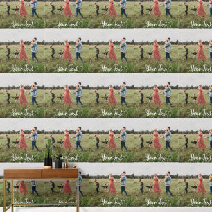 Papier Peint Modèle photo et texte personnalisé