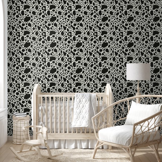 Papier Peint Modern Black & White Spot (Enfants)