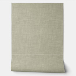 Papier Peint Modern Muted Olive Home Office Linen Look Texture