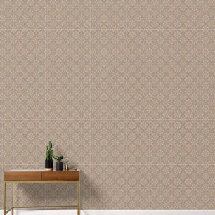Papier Peint Moderne élégant Motif à fleurs Mandala Brown