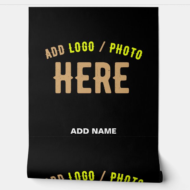 PAPIER PEINT MODERNE ET MODERNE PERSONNALISABLE NOIR VÉRIFIÉ (Déroulement)