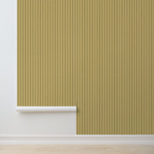 Papier Peint Moderne tendance 1" Pinstripe Mustard Jaune