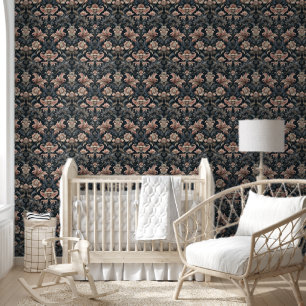 Papier Peint Moderne Vintage Floral Baroque Damas gothique