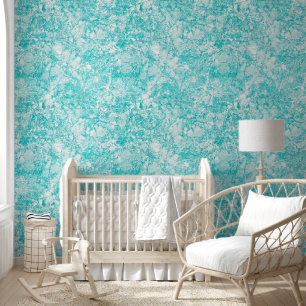 Papier Peint Monnaie bleu et Marbre blanc texture