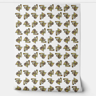 Papier Peint Monstre dessiné à la main faisant des sit-ups sans