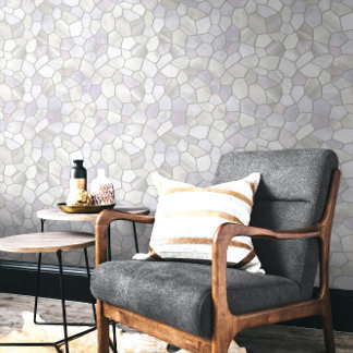 Papier Peint Mosaïque de perle grise française