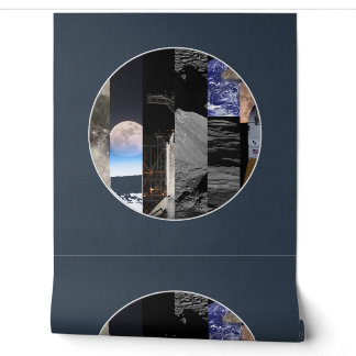 Papier Peint Mosaïque Phases de Lune | Murale de M