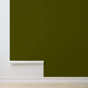 Papier Peint Moss d'olive minimaliste vert uni élégant