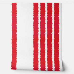Papier Peint Motif à rayures rouges