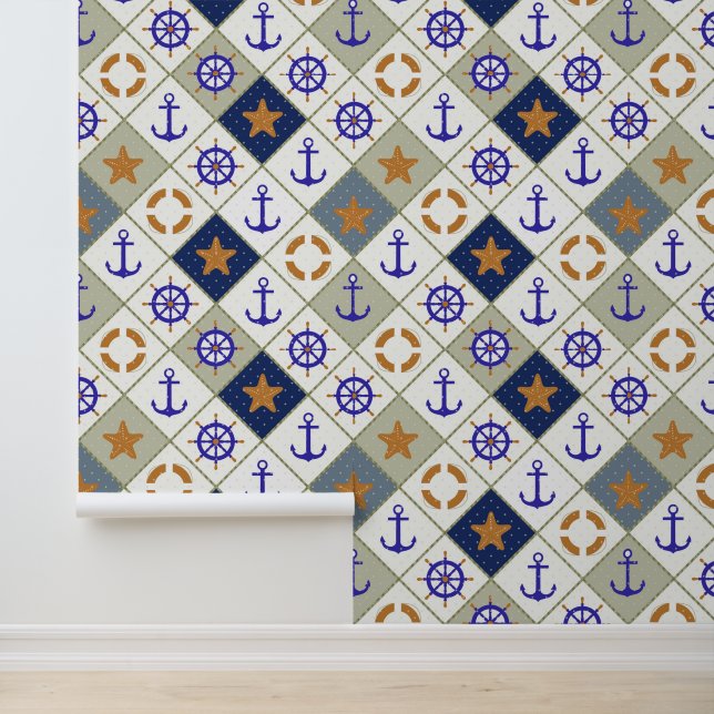 Papier Peint Motif à thème marin 2 (Application)