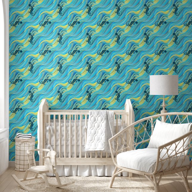 Papier Peint Motif animal cool - Gecko 3 (Enfants)