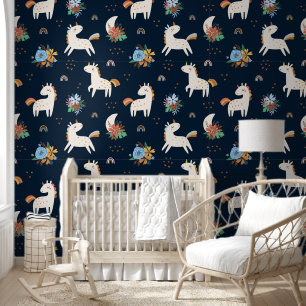 Papier Peint Motif animal de l'Imaginaire mignon Unicorn