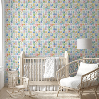 Papier Peint Motif Baby Blocks