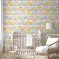 Motif Boho Pastel Rainbows