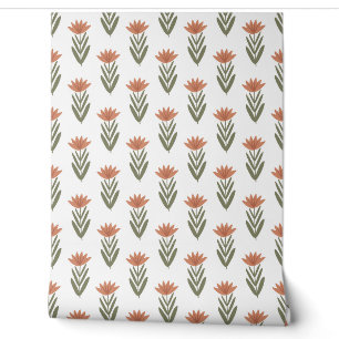 Papier Peint motif botanique sans couture avec des fleurs