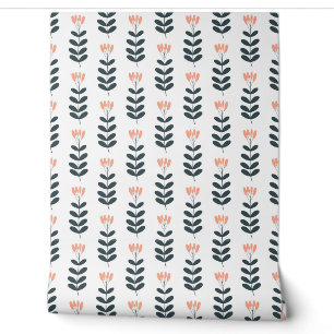 Papier Peint motif botanique sans couture avec des fleurs sur f