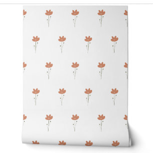 Papier Peint motif botanique sans couture vectoriel avec des fl