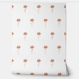 Papier Peint motif botanique sans couture vectoriel avec des fl