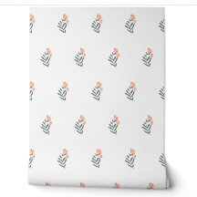 motif botanique vectoriel sans couture avec fleur