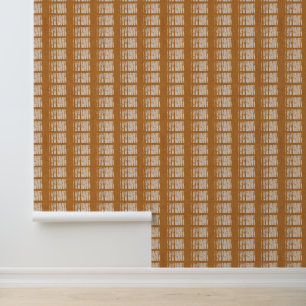 Papier Peint Motif Caramel à brosse sèche Brown