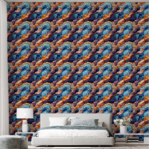 Papier Peint Motif carrelé Faux agate