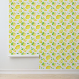 Papier Peint Motif citron