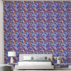 Papier Peint motif cool faux feuille