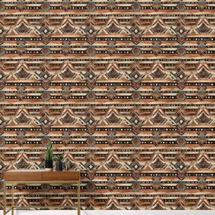 Papier Peint motif cool Western en faux bois