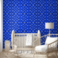 Motif d'anémone du Jardin bleu