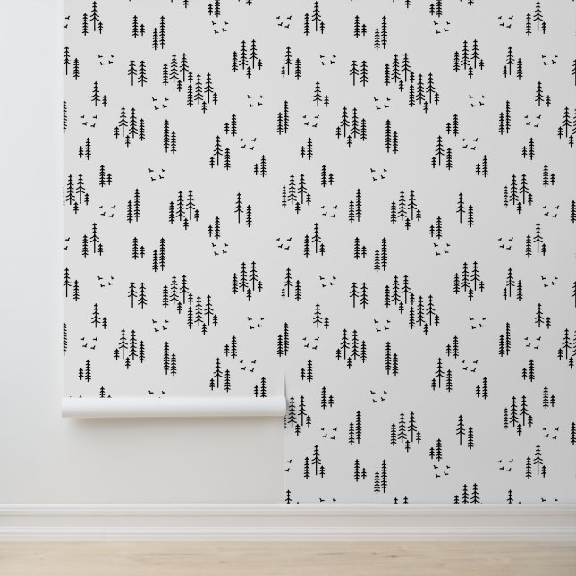 Papier Peint Motif d'art de Forest Line (Application)