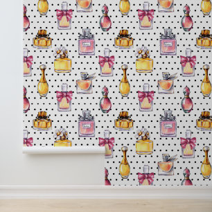 Papier Peint Motif de bouteilles de parfum