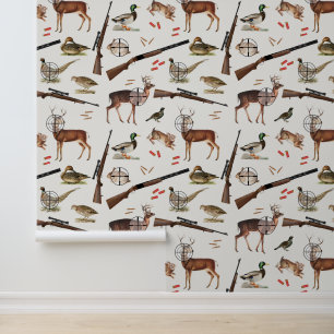 Papier Peint Motif de chasse pour l'extérieur Homme Mancave