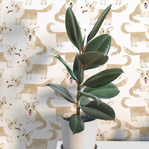 Papier Peint Motif de chien Pembroke Welsh Corgi