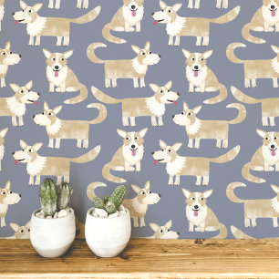 Papier Peint Motif de chien Pembroke Welsh Corgi