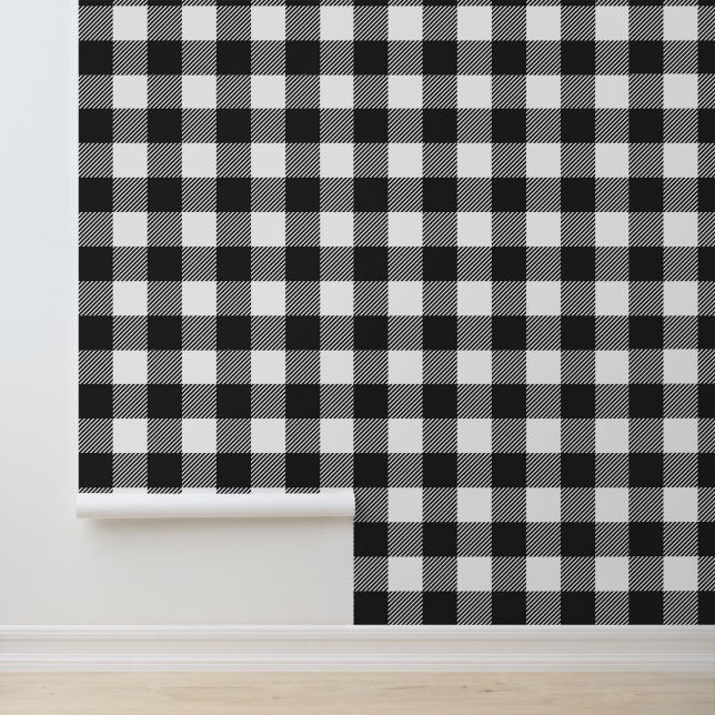 Papier Peint Motif de contrôle du bison noir (Application)