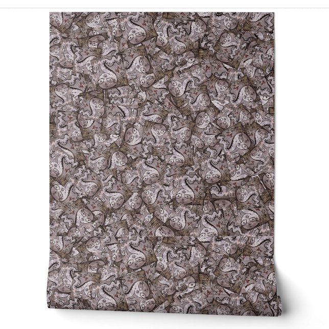 Papier Peint Motif de dessin de serpent (Déroulement)