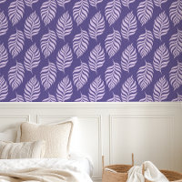 Motif de feuille tropicale violette
