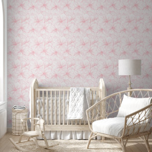 Papier Peint Motif de fleurs roses
