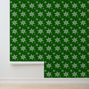 Papier Peint Motif de flocon de neige, Flakes blancs, Neige, Ve