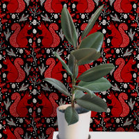 Motif de forêt boisée de l'écureuil